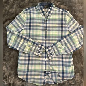 Express Blue Green Button Down Size Medium